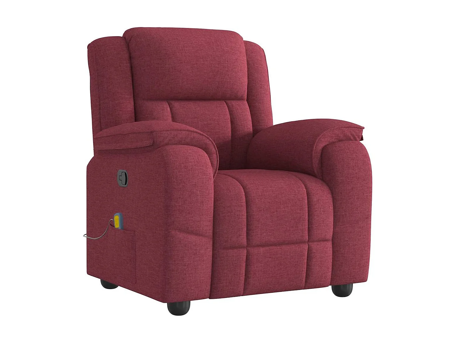 Fauteuil de massage inclinable Rouge bordeaux Tissu
