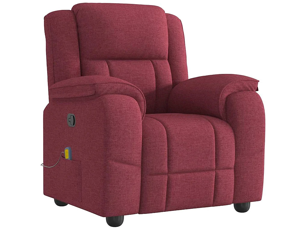 Fauteuil de massage inclinable Rouge bordeaux Tissu