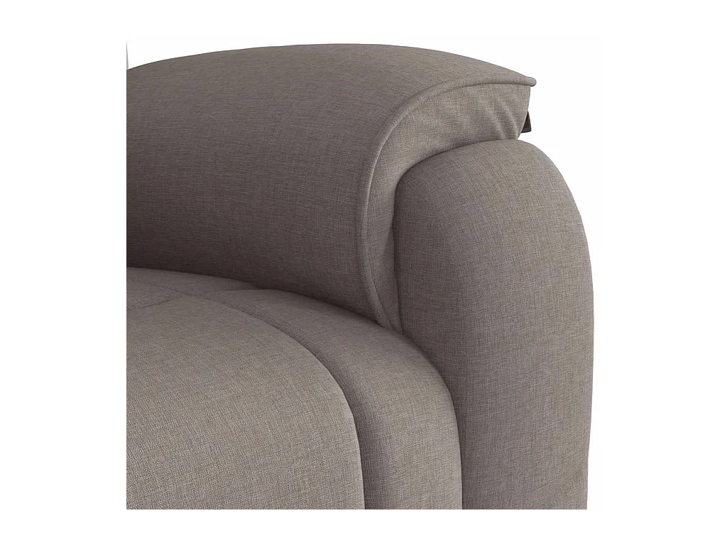 Fauteuil de massage inclinable Taupe Tissu