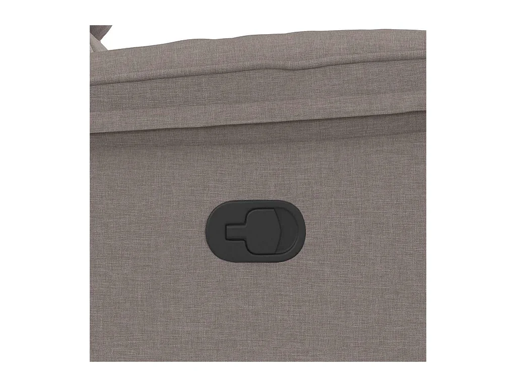 Fauteuil de massage inclinable Taupe Tissu