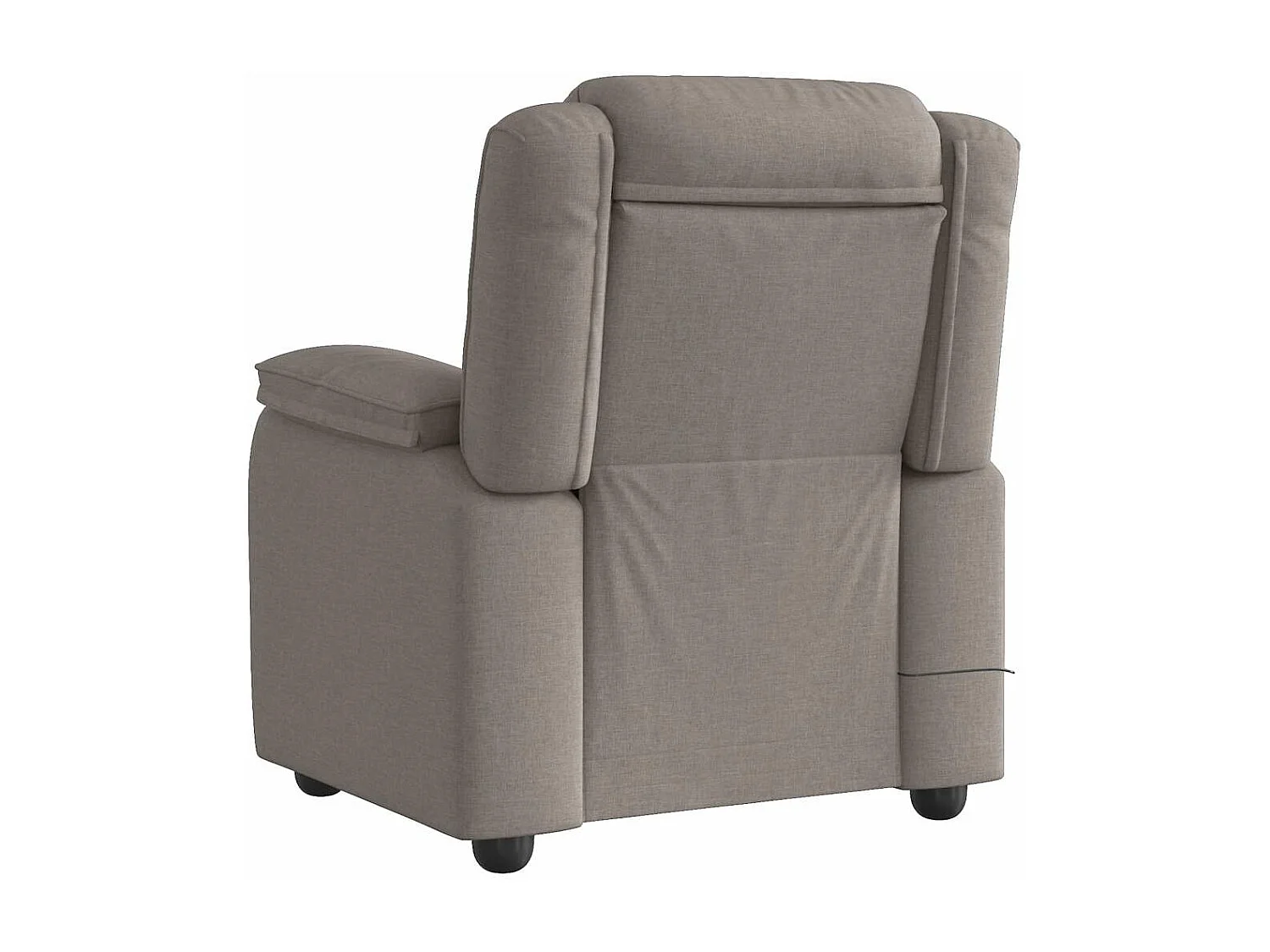 Massagesessel Taupe Stoff