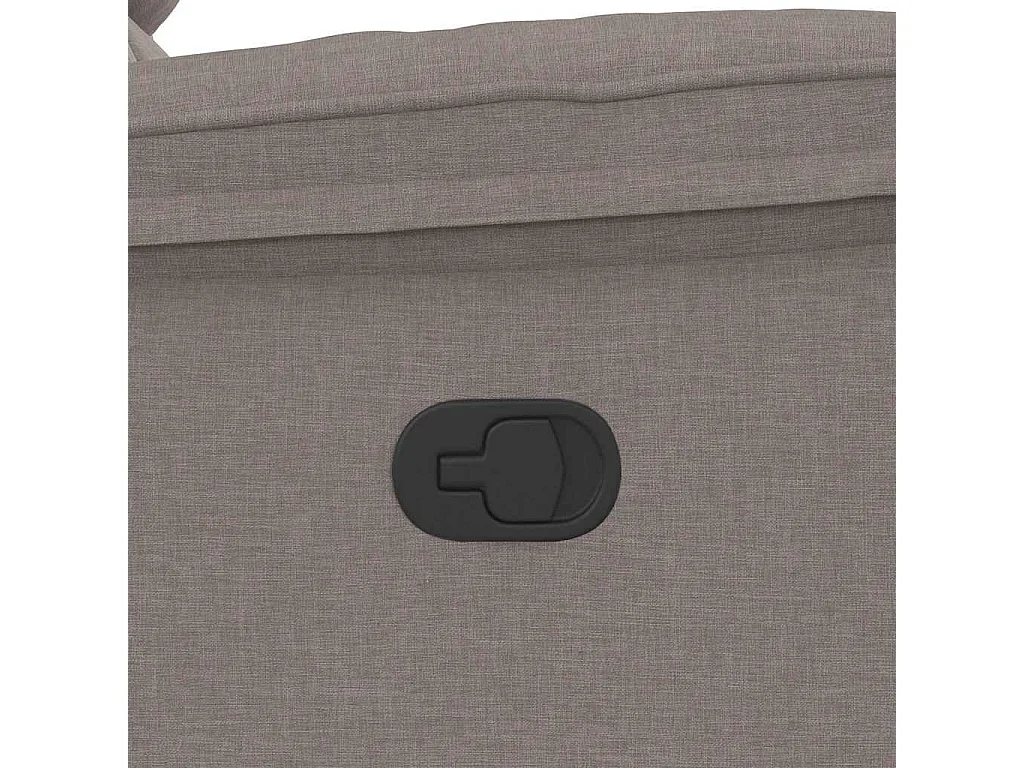 Massagesessel Taupe Stoff