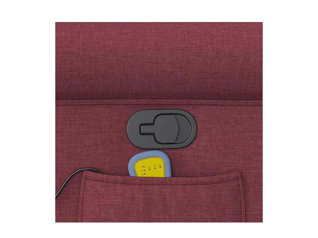 Massagestoel verstelbaar stof wijnrood