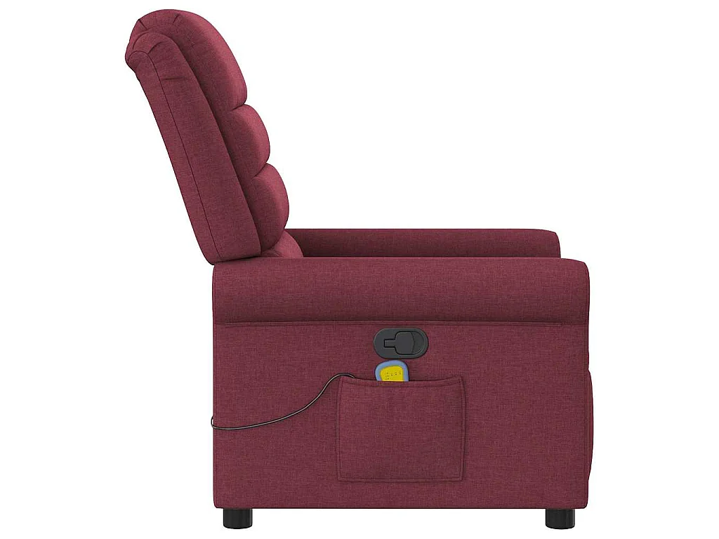 Fauteuil de massage inclinable Rouge bordeaux Tissu