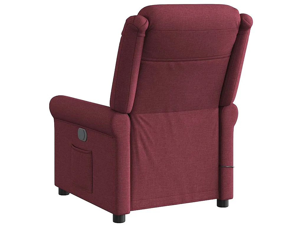 Fauteuil de massage inclinable Rouge bordeaux Tissu