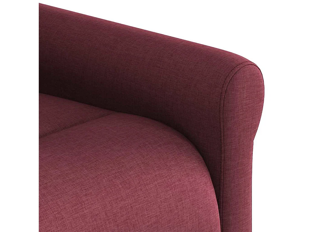 Fauteuil de massage inclinable Rouge bordeaux Tissu