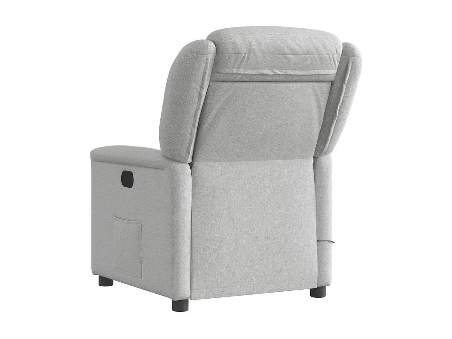 Fauteuil de massage inclinable gris nuage tissu