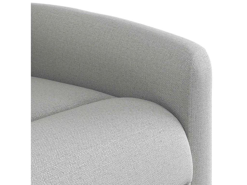 Fauteuil de massage inclinable gris nuage tissu