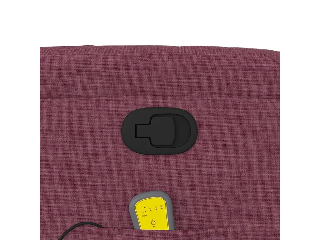 Poltrona de massagens reclinável tecido roxo