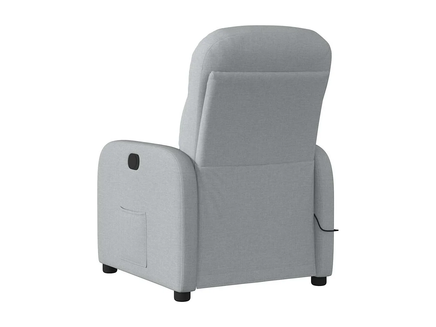 Massagesessel Hellgrau Stoff
