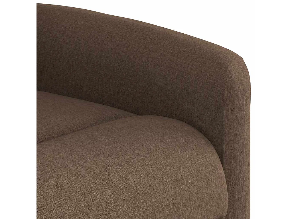 Fauteuil de massage inclinable Marron Tissu