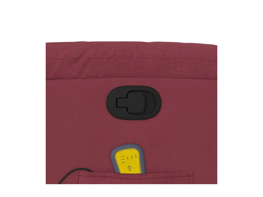 Massagestoel verstelbaar stof wijnrood