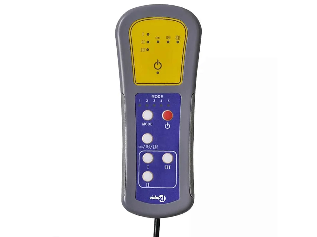 Massagesessel Dunkelbraun Stoff