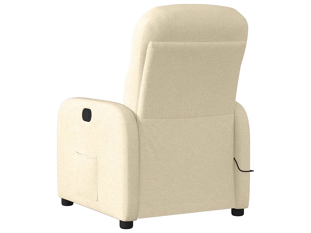 Massagesessel Creme Stoff