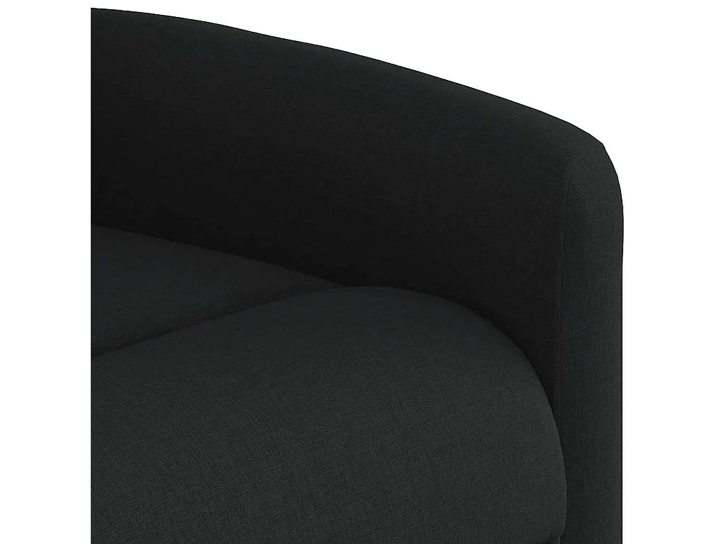 Fauteuil de massage inclinable Noir Tissu