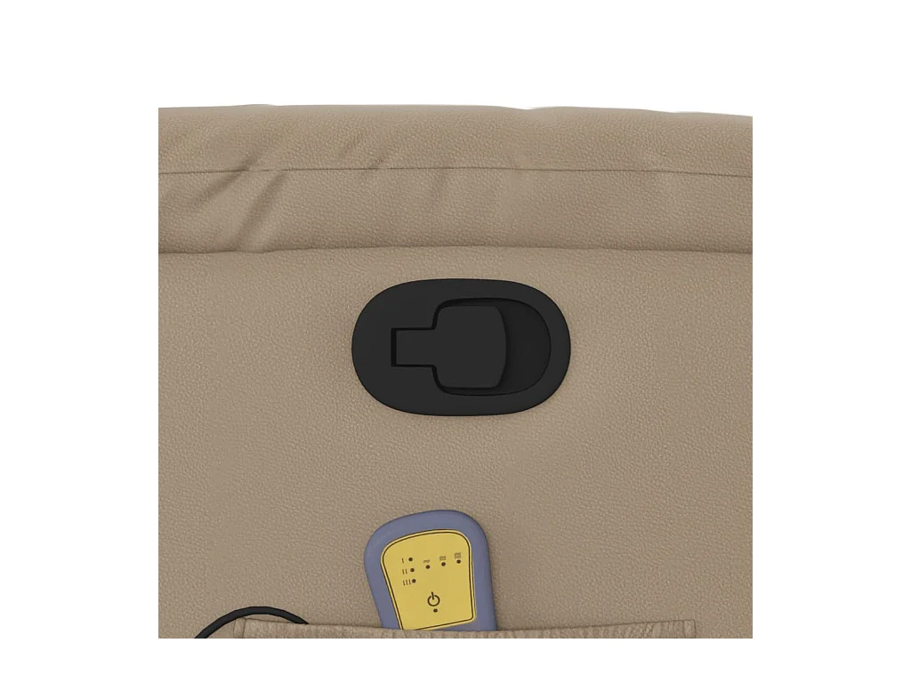 Massagesessel Cappuccino-Braun Kunstleder