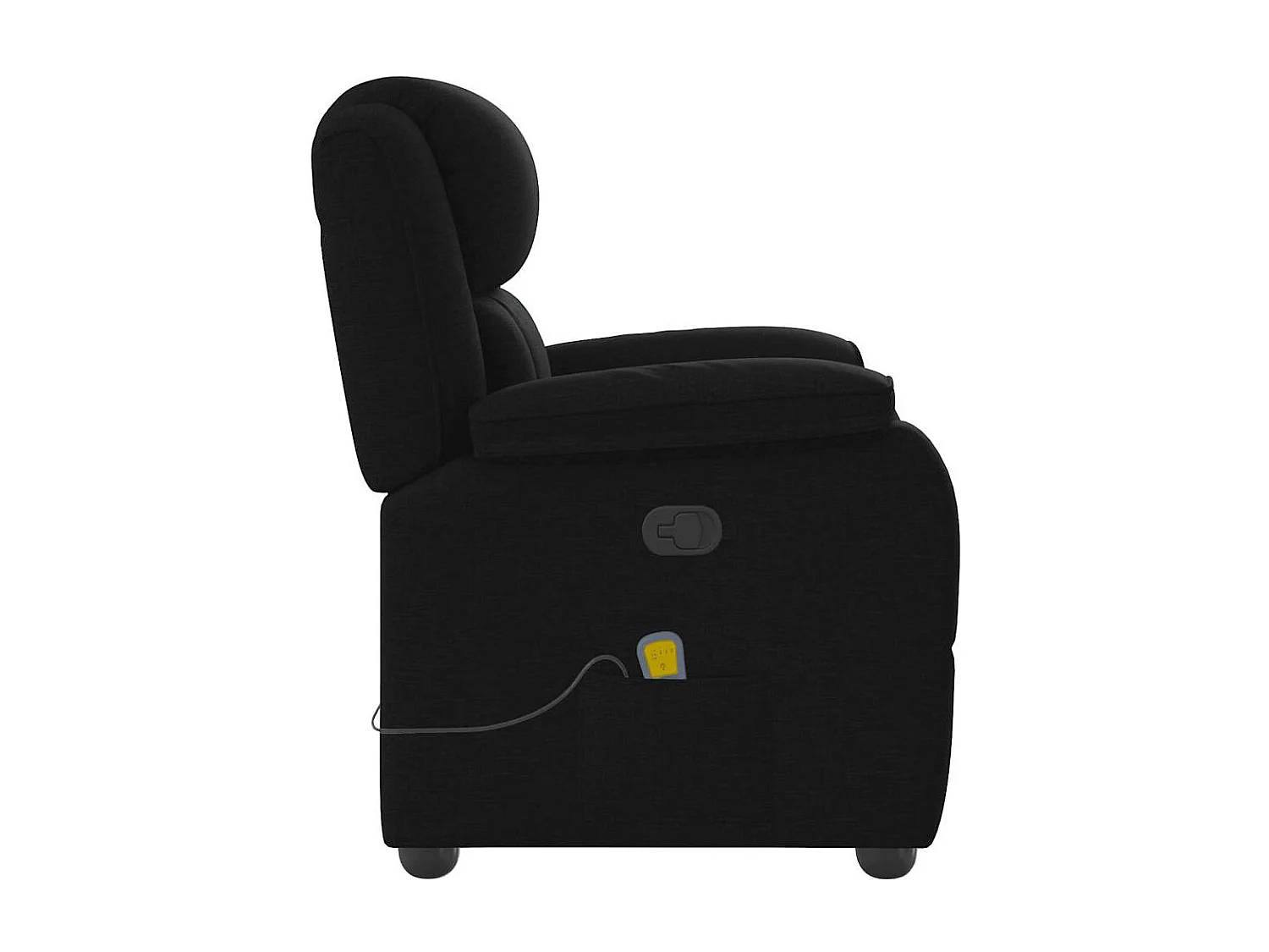 Massagesessel Schwarz Stoff