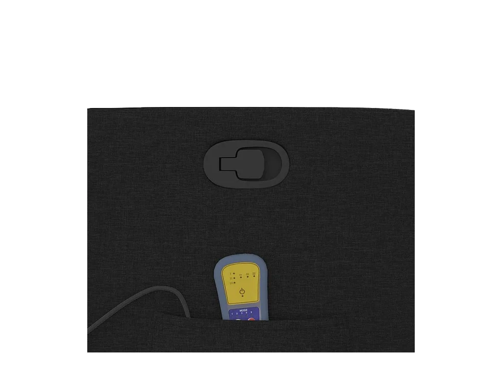 Poltrona de massagens reclinável tecido preto