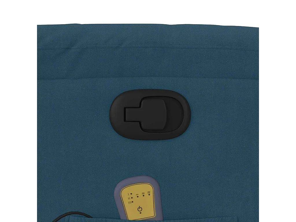 Fauteuil inclinable de massage bleu velours