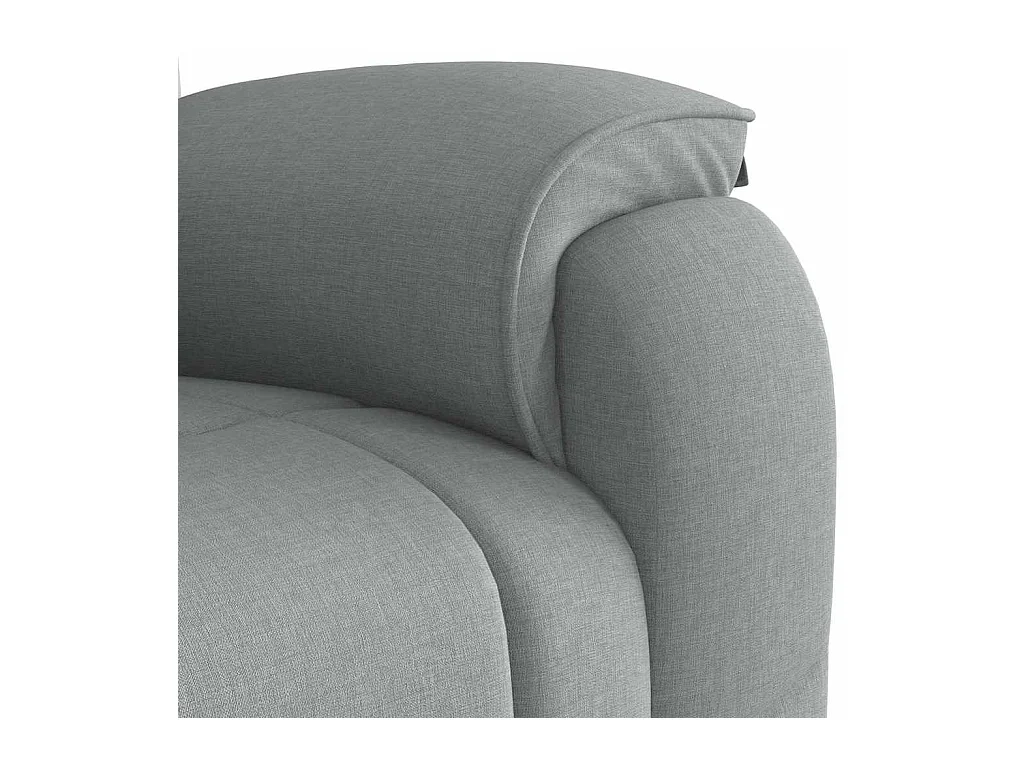 Massagestoel verstelbaar stof lichtgrijs