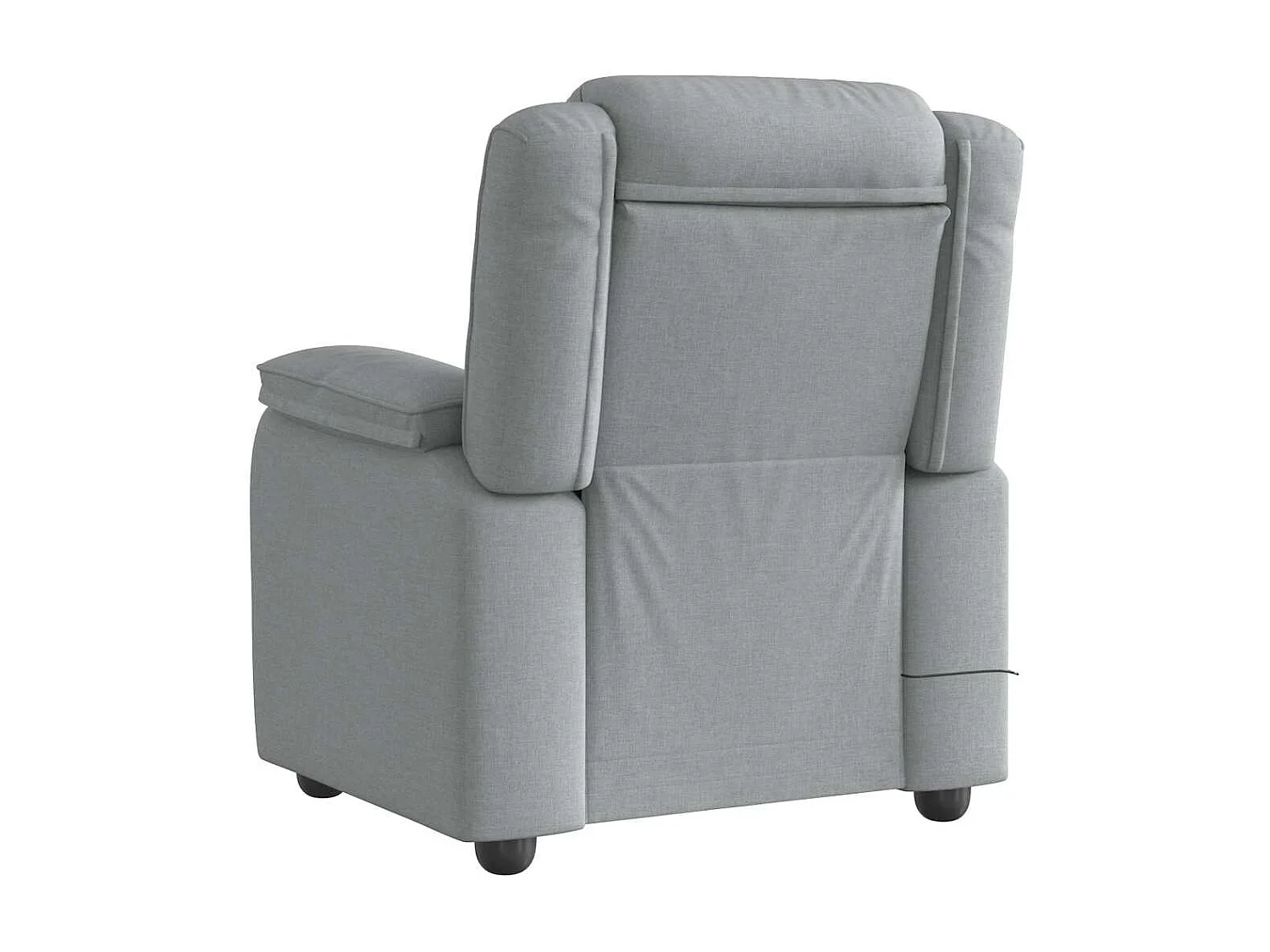 Fauteuil de massage inclinable Gris clair Tissu