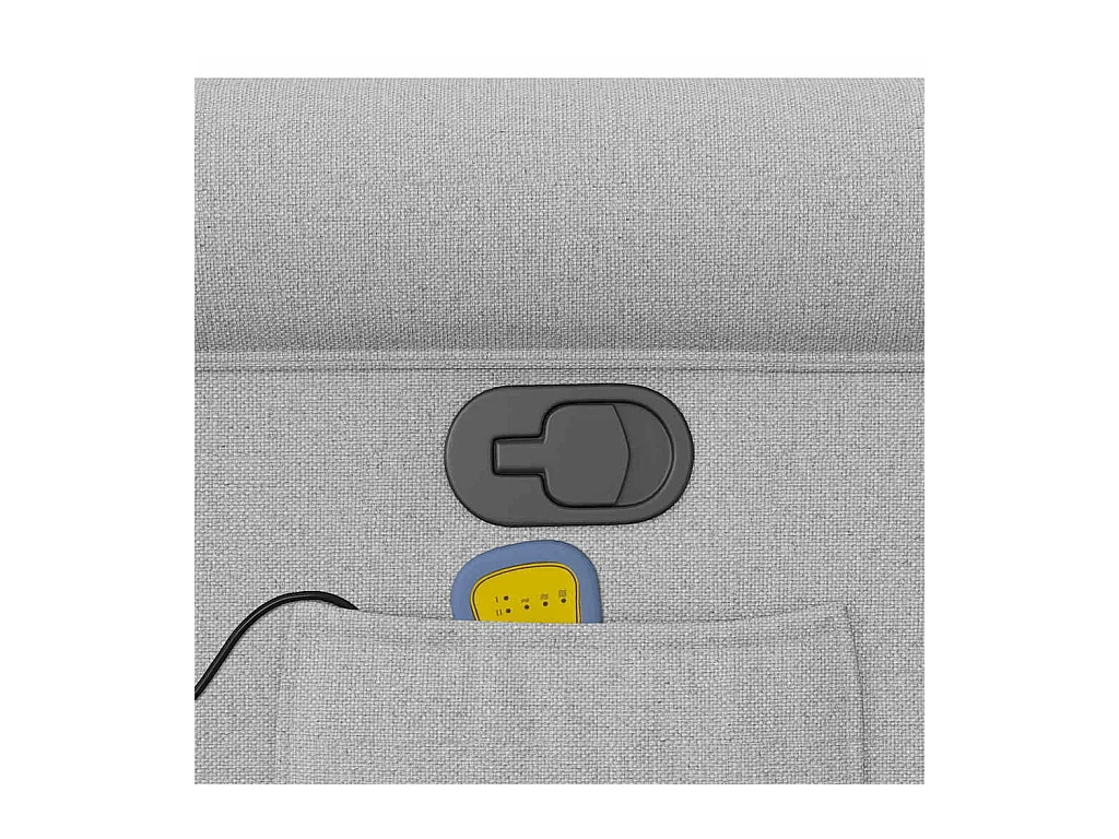 Poltrona Massaggiante Reclinabile Grigio Nuvola in Tessuto