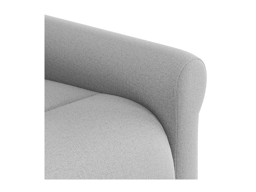 Poltrona Massaggiante Reclinabile Grigio Nuvola in Tessuto