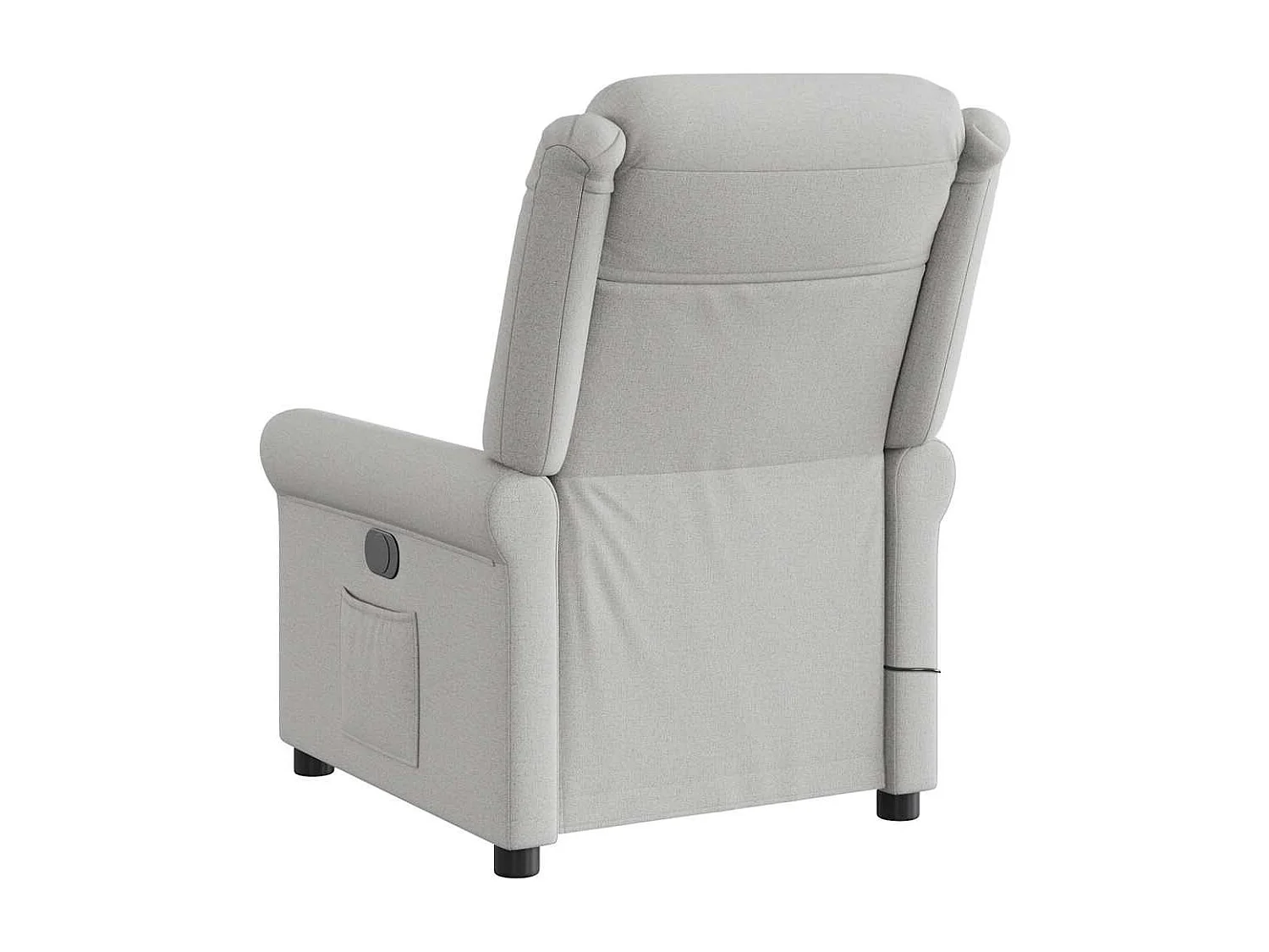Fauteuil de massage inclinable gris nuage tissu