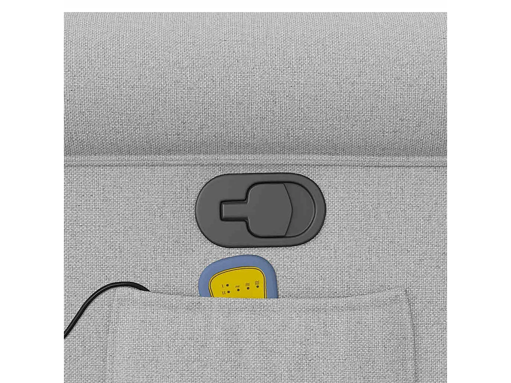 Fauteuil de massage inclinable gris nuage tissu