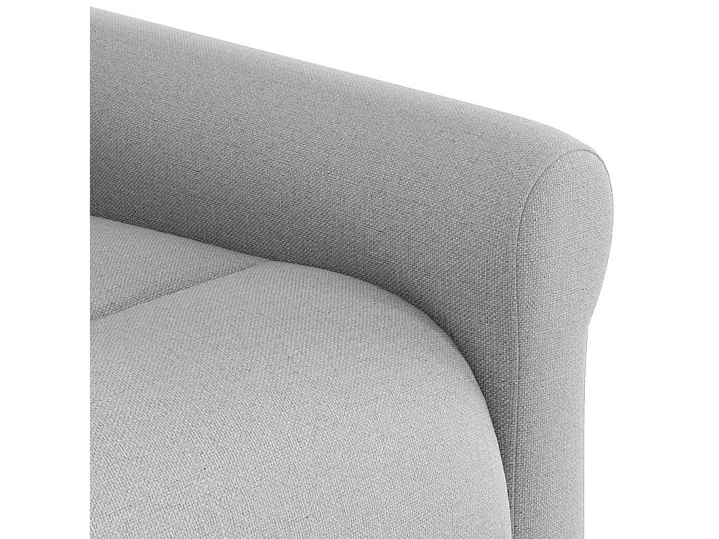 Fauteuil de massage inclinable gris nuage tissu