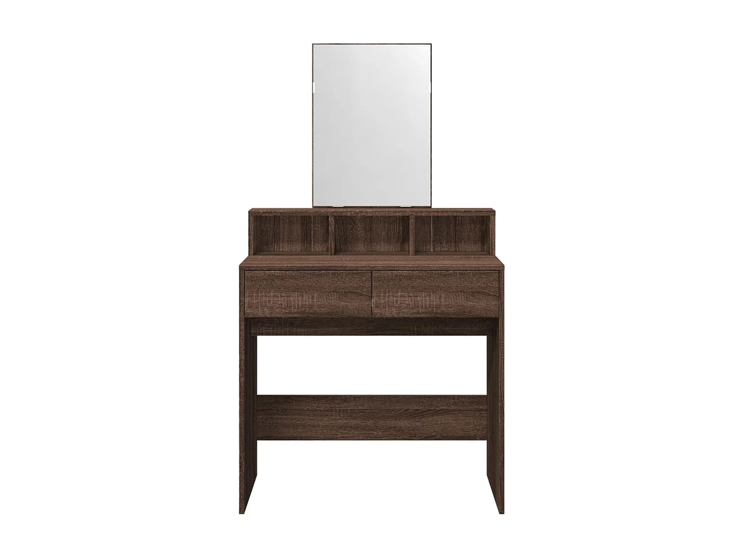 Toucador com espelho 80x41x144,5 cm carvalho castanho