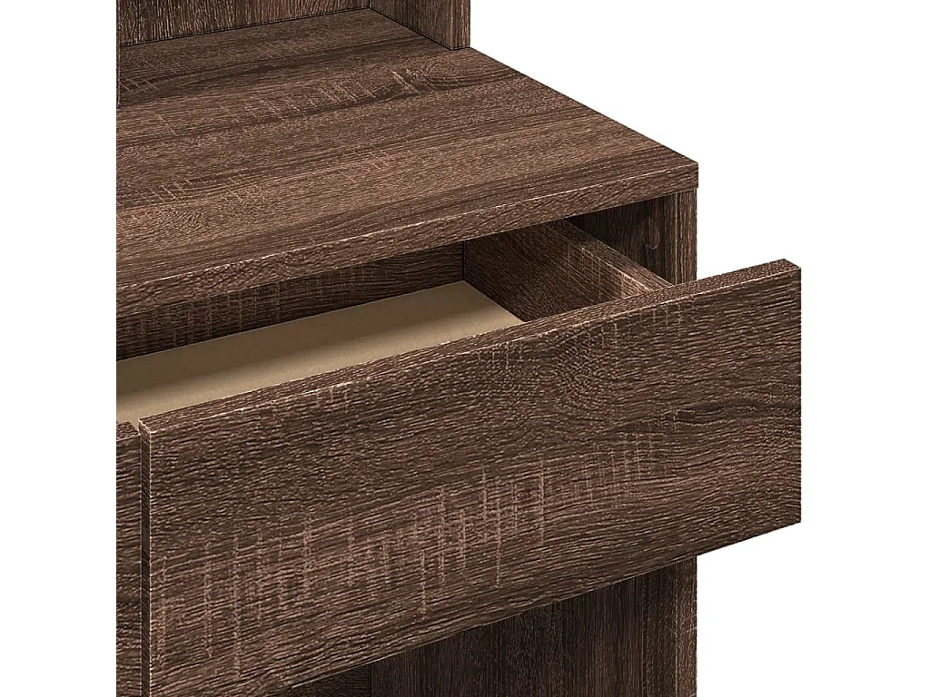 Toucador com espelho 80x41x144,5 cm carvalho castanho