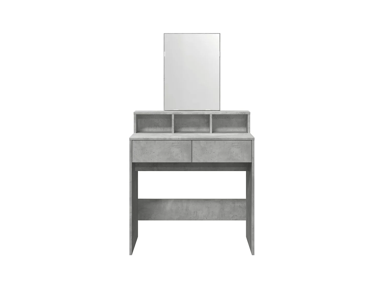 Kaptafel met spiegel 80x41x144,5 cm betongrijs