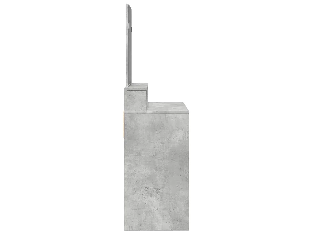 Toeletta con Specchio Grigio Cemento 80x41x144,5 cm