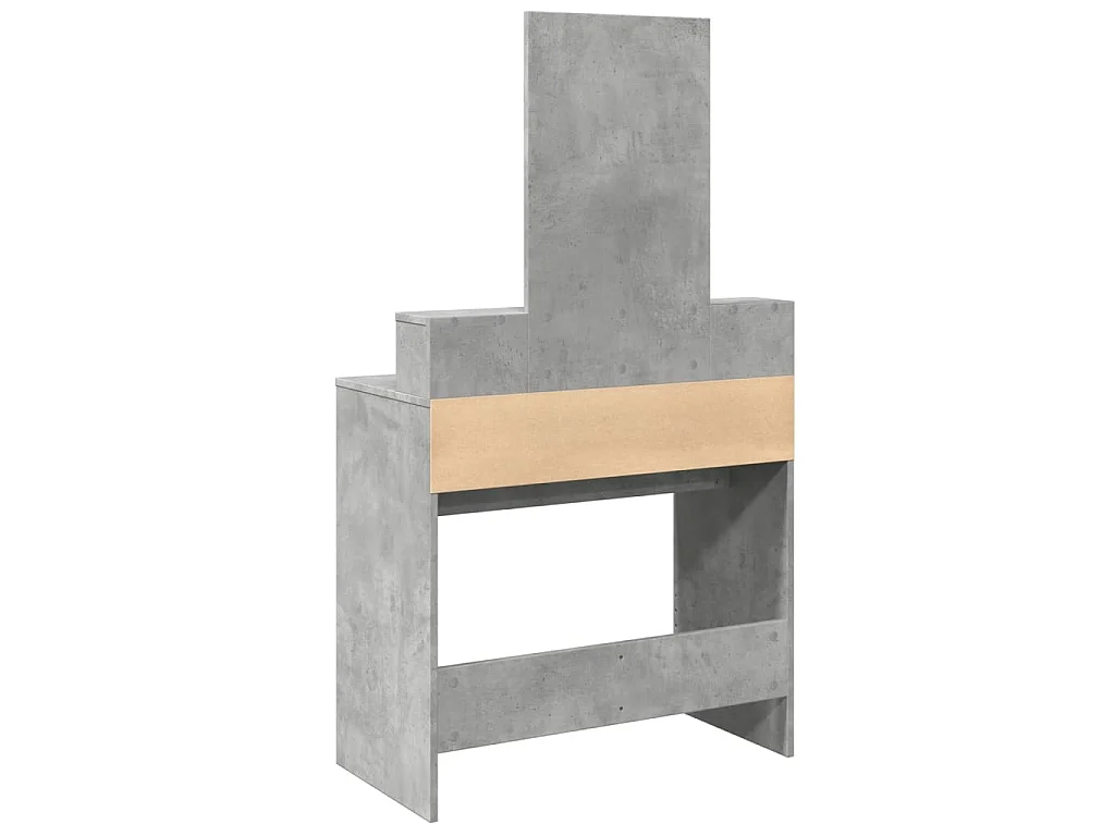 Toeletta con Specchio Grigio Cemento 80x41x144,5 cm