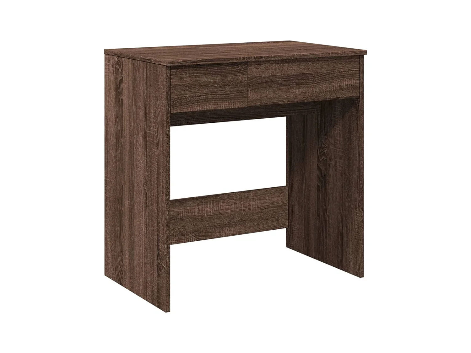 Coiffeuse avec miroir chêne marron 73x46,5x120 cm