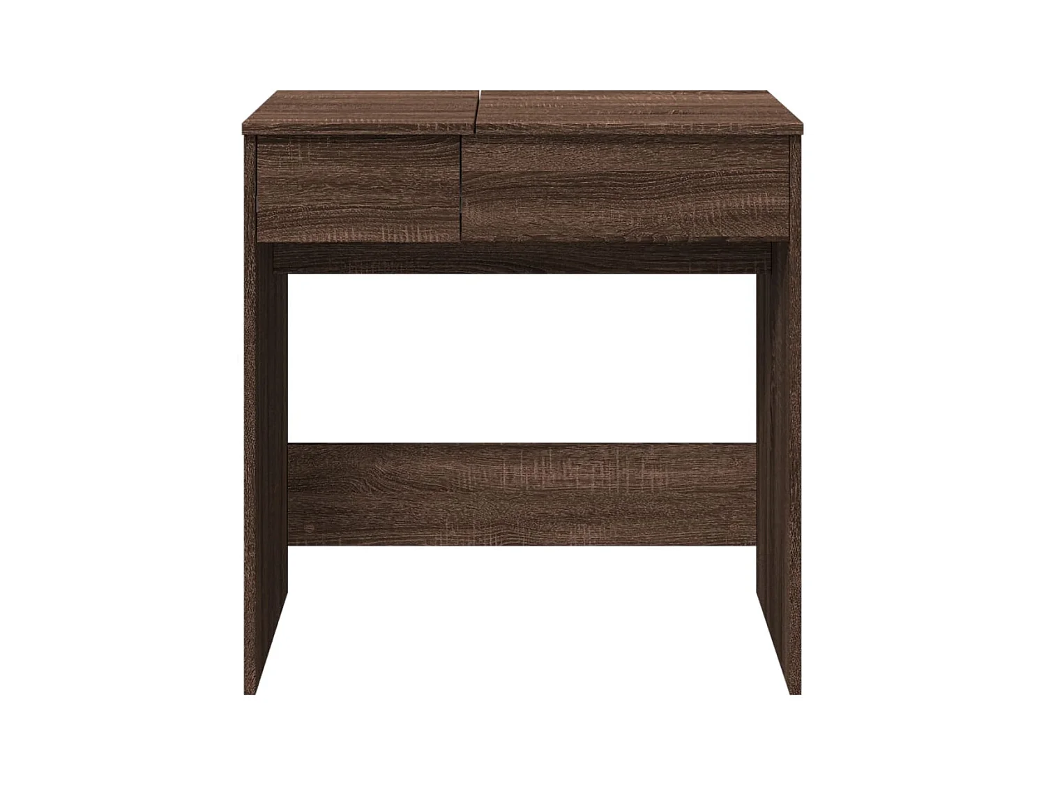 Coiffeuse avec miroir chêne marron 73x46,5x120 cm