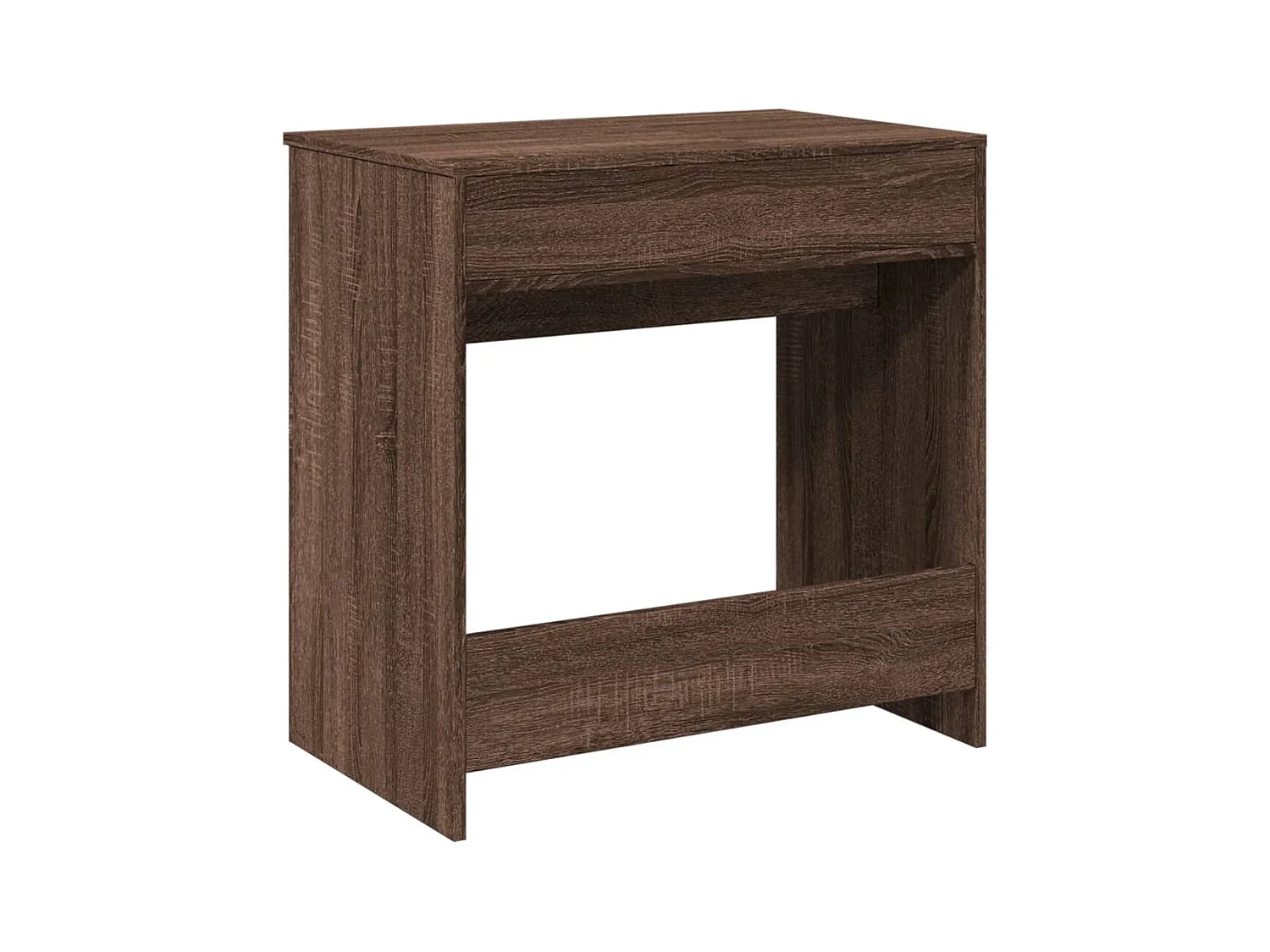 Coiffeuse avec miroir chêne marron 73x46,5x120 cm