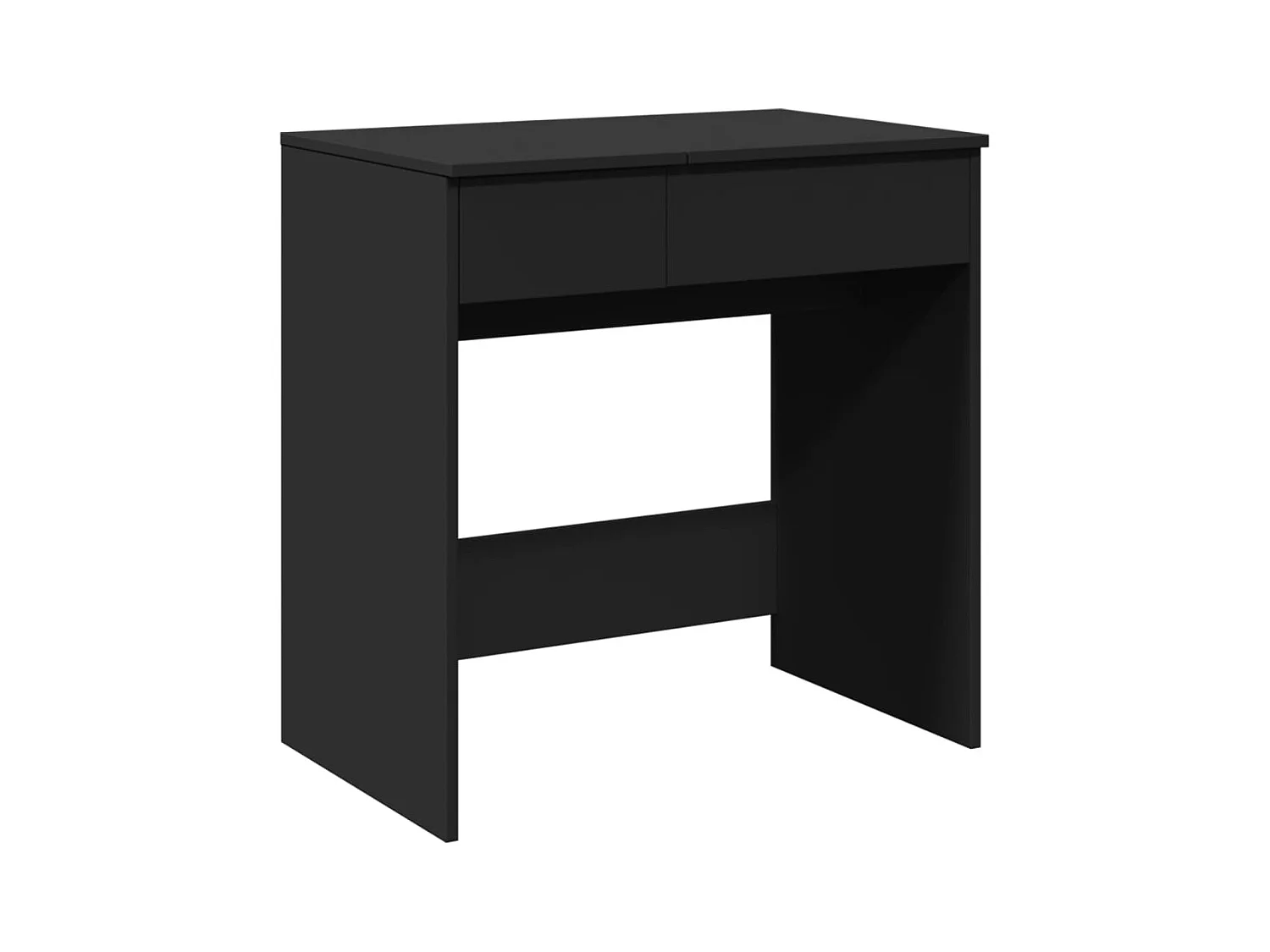 Coiffeuse avec miroir noir 73x46,5x120 cm