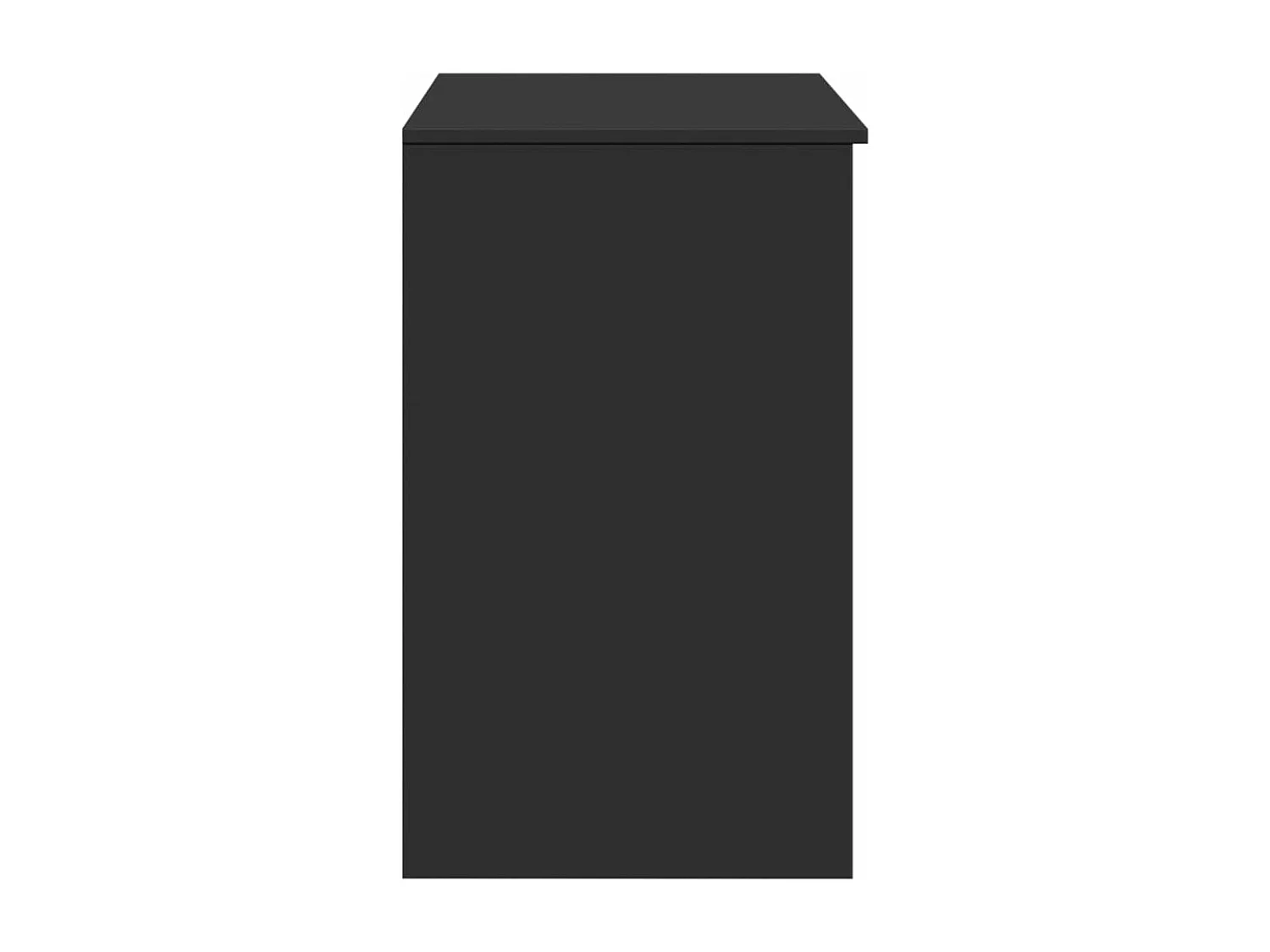 Toeletta con Specchio Nero 73x46,5x120 cm