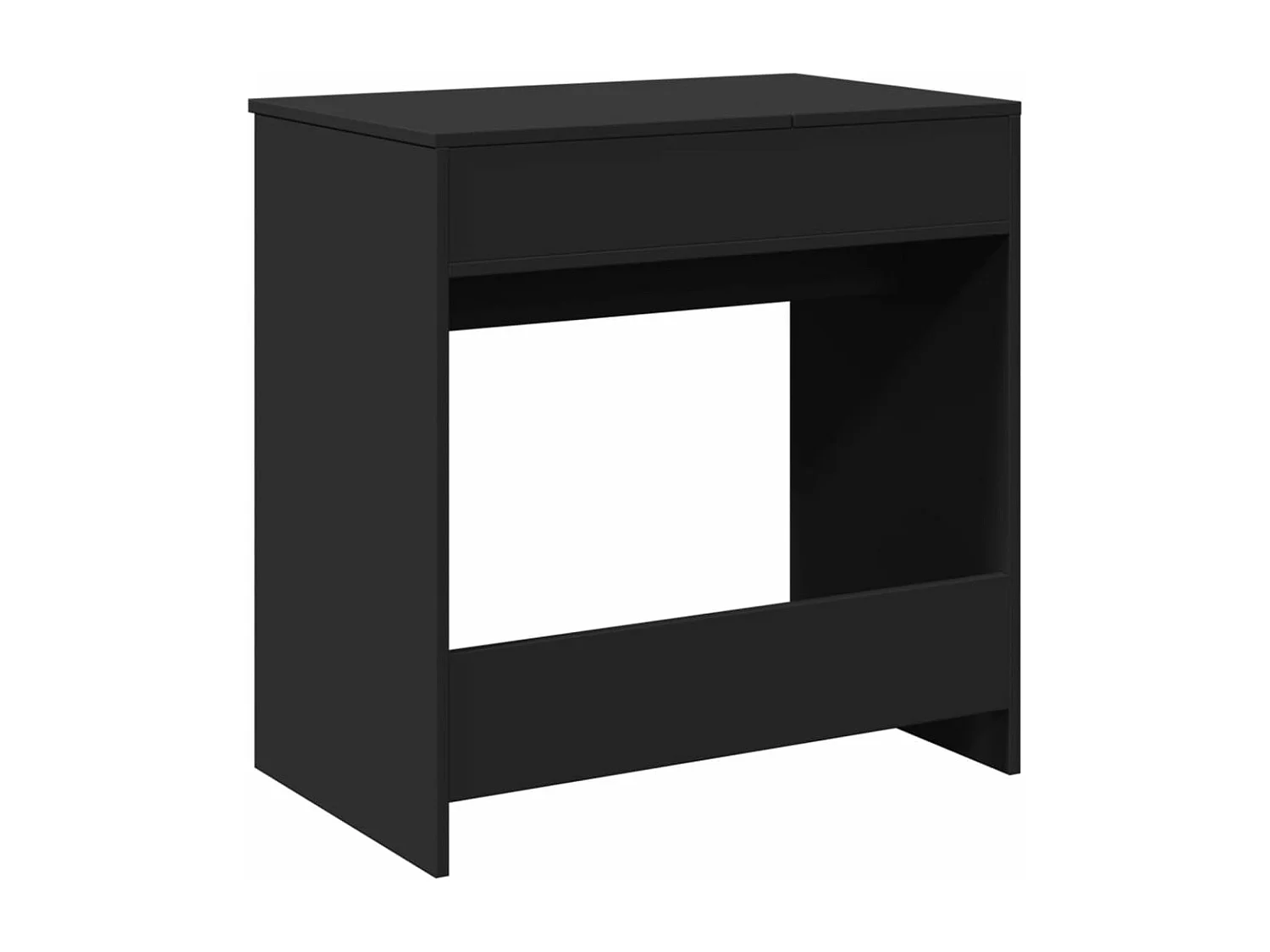 Toeletta con Specchio Nero 73x46,5x120 cm