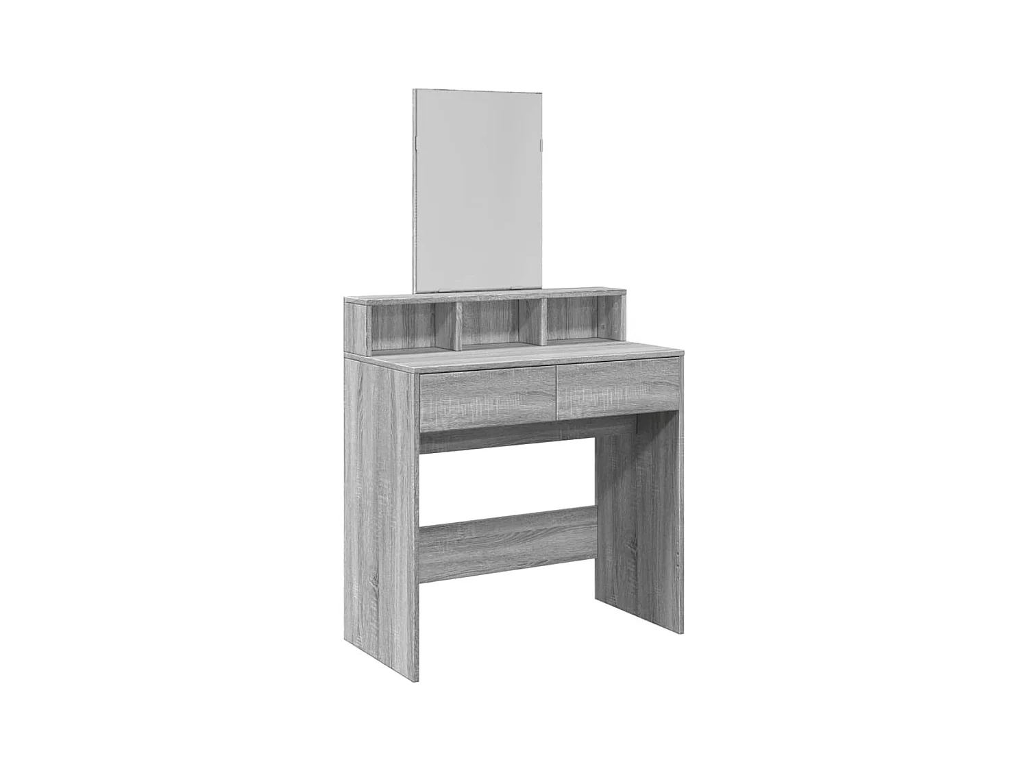 Toeletta con Specchio Grigio Sonoma 80x41x144,5 cm