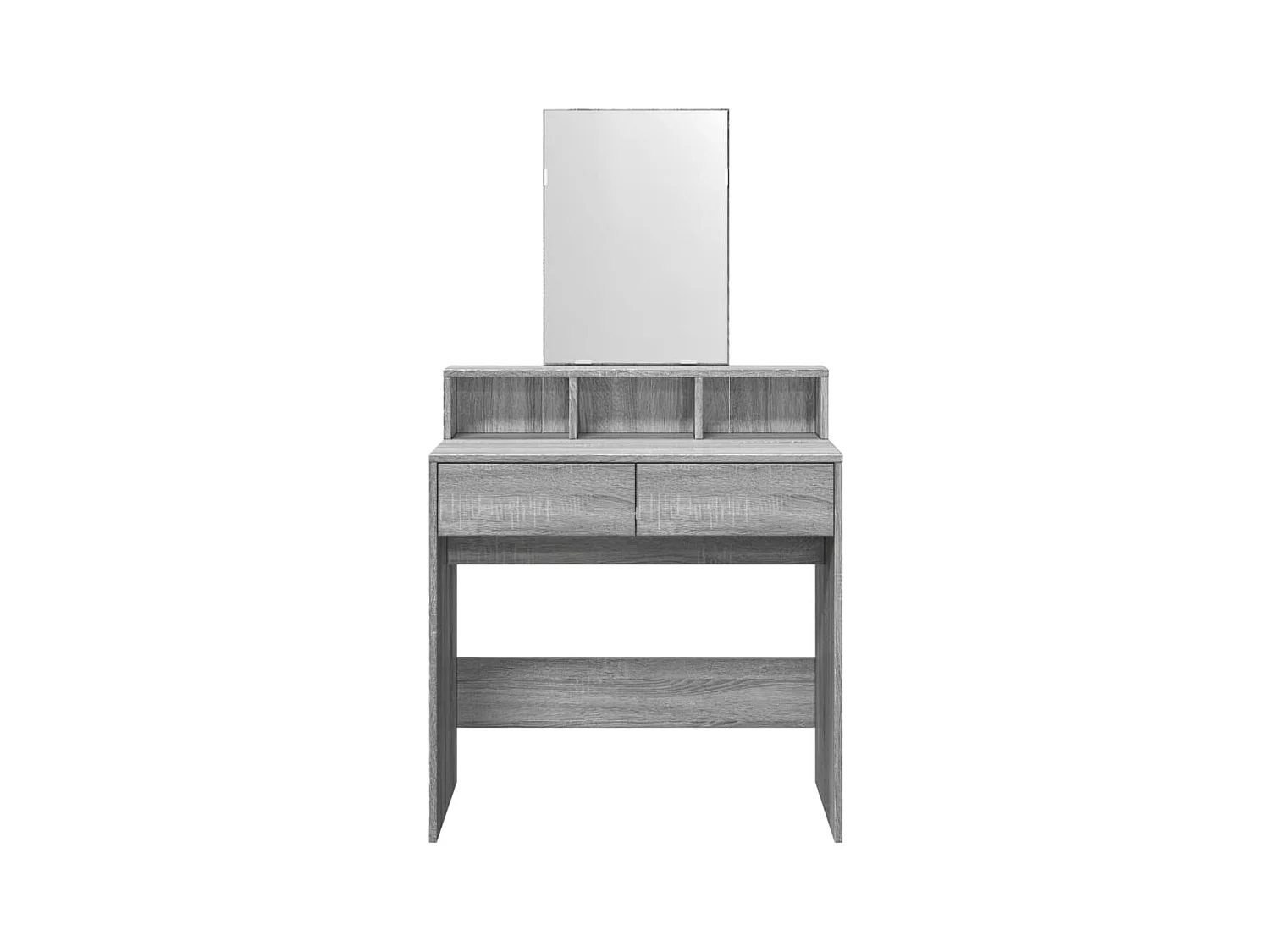 Toeletta con Specchio Grigio Sonoma 80x41x144,5 cm