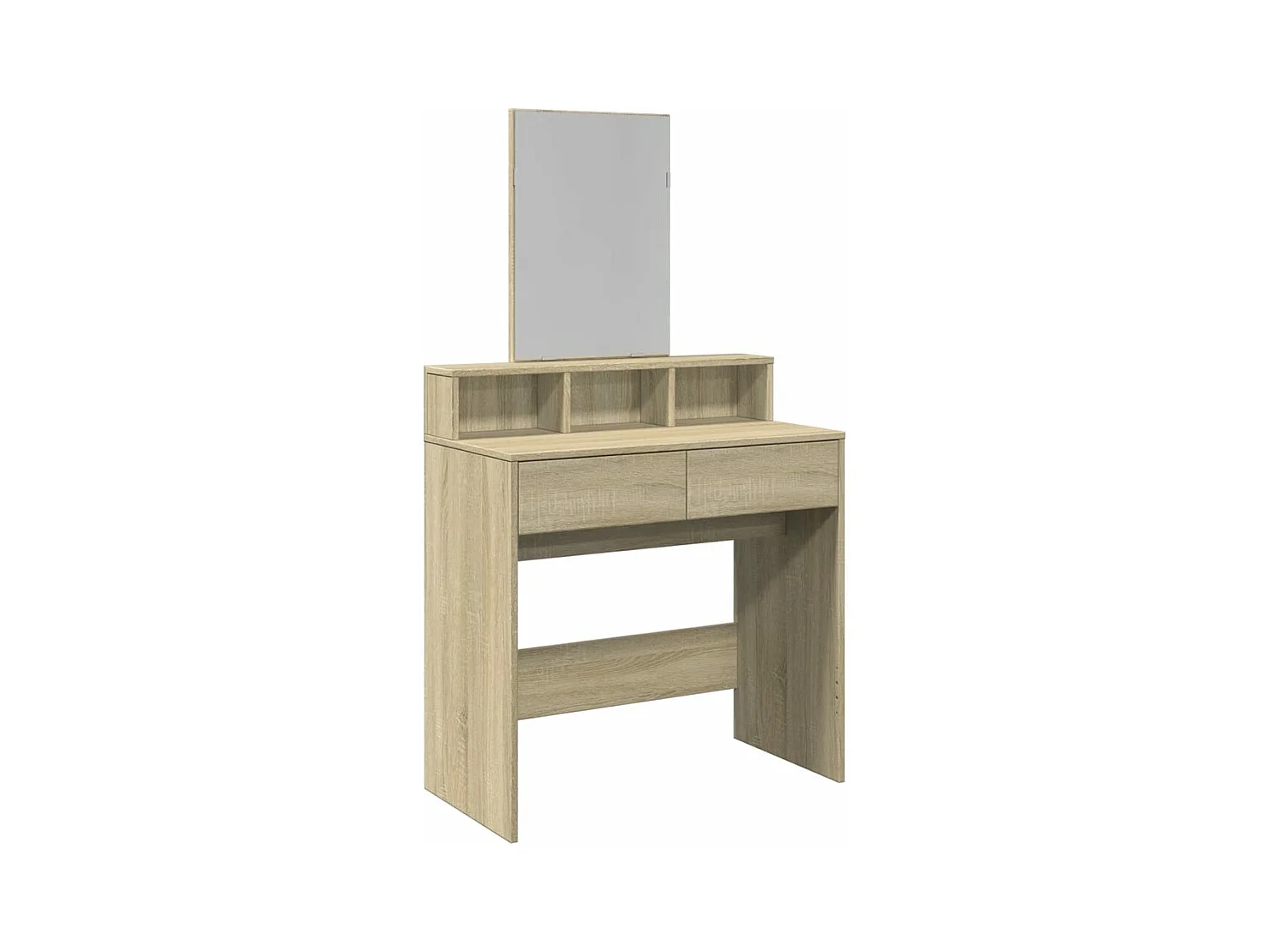 Coiffeuse avec miroir chêne sonoma 80x41x144,5 cm