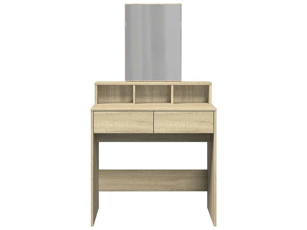 Schminktisch mit Spiegel Sonoma-Eiche 80x41x144,5 cm