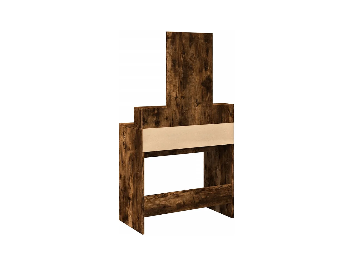 Coiffeuse avec miroir chêne fumé 80x41x144,5 cm