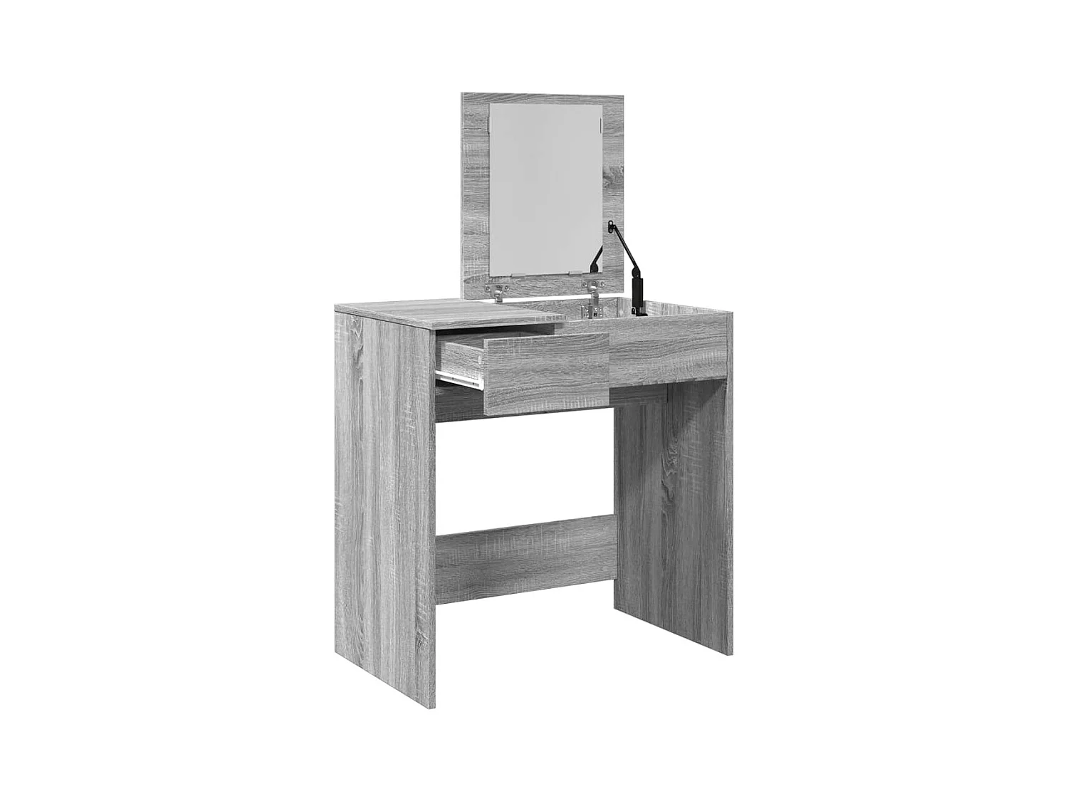 Toeletta con Specchio Grigio Sonoma 73x46,5x120 cm