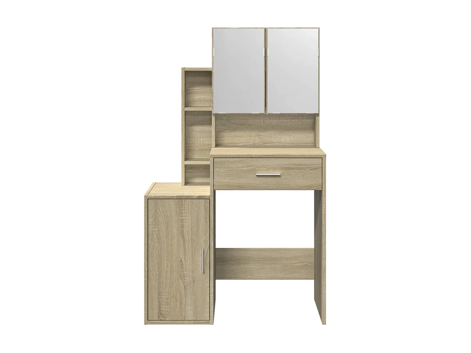 Coiffeuse avec armoire chêne sonoma 80x35x132 cm