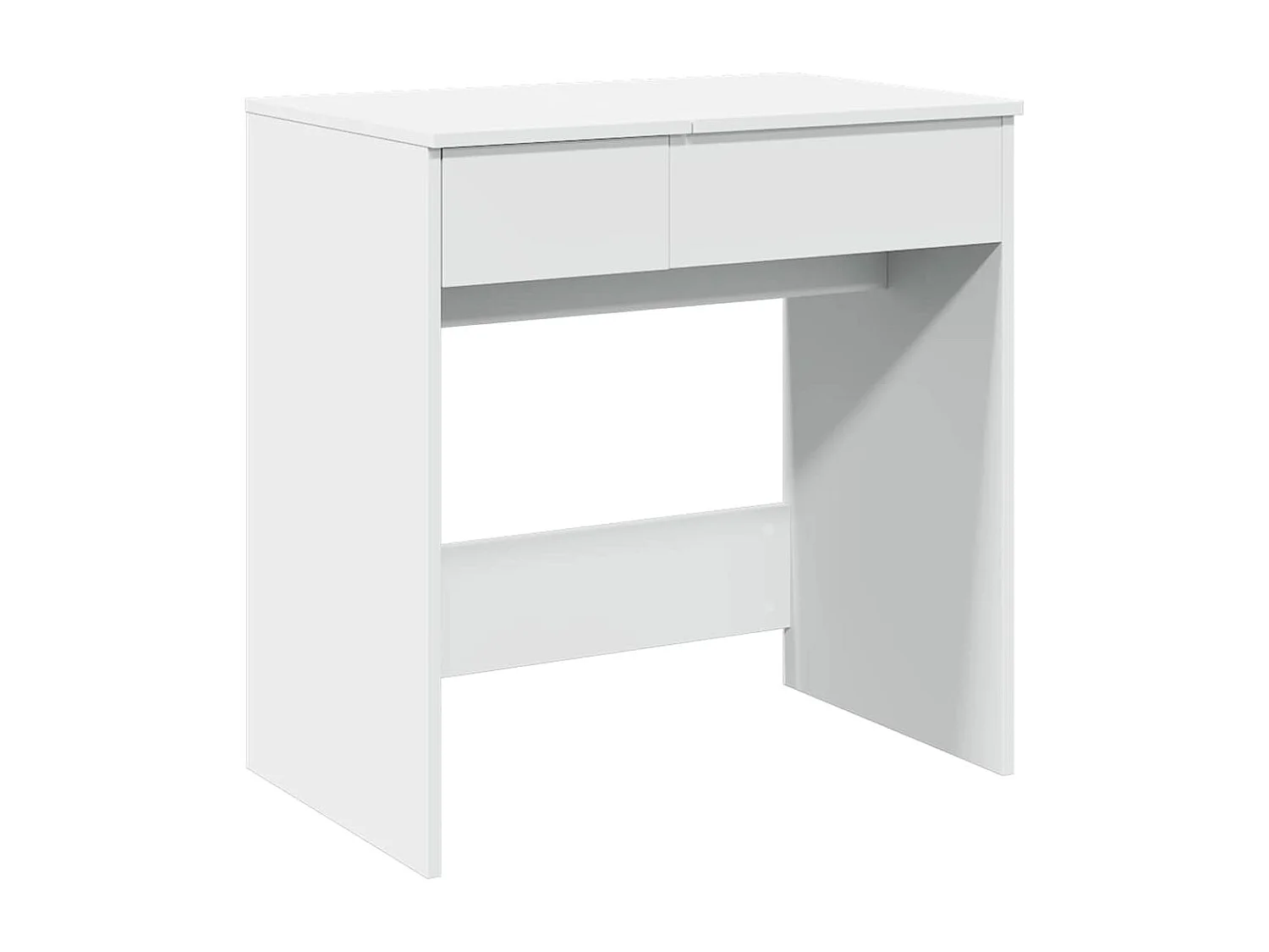 Kaptafel met spiegel 73x46,5x120 cm wit