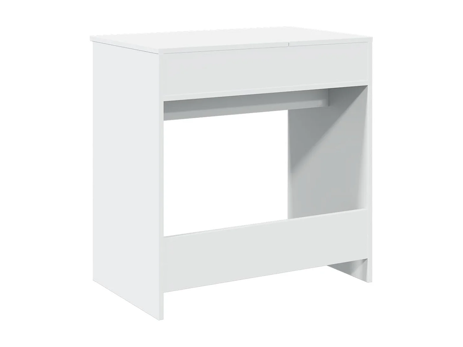 Kaptafel met spiegel 73x46,5x120 cm wit